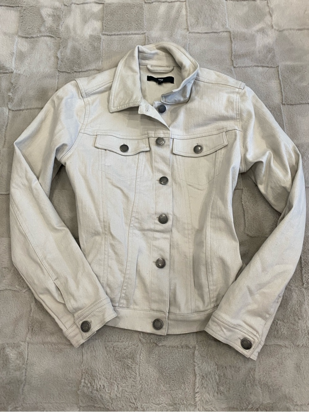 Classic Women’s Denim Jacket - Light Gray